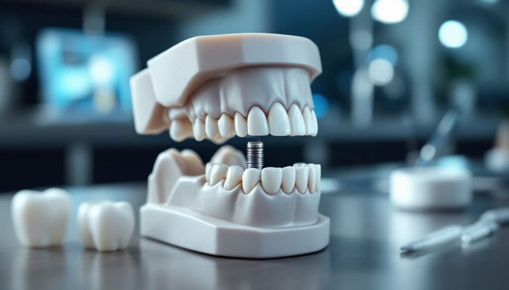 modelo 3d dientes protesis dental en clinica odontologica