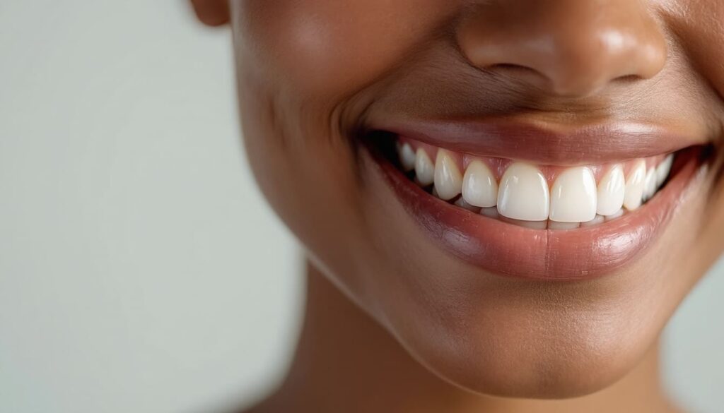 sonrisa mujer dientes blancos salud bucodental