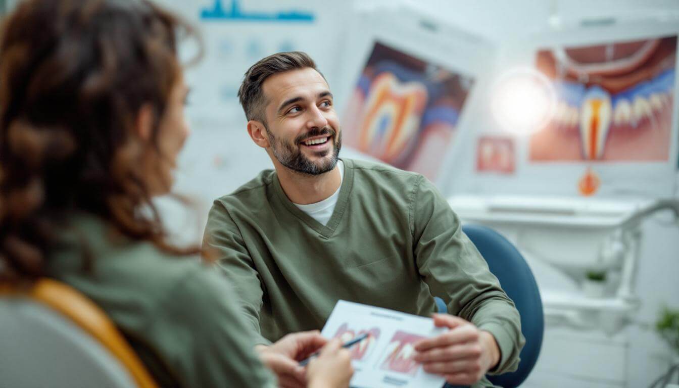paciente en clínica dental