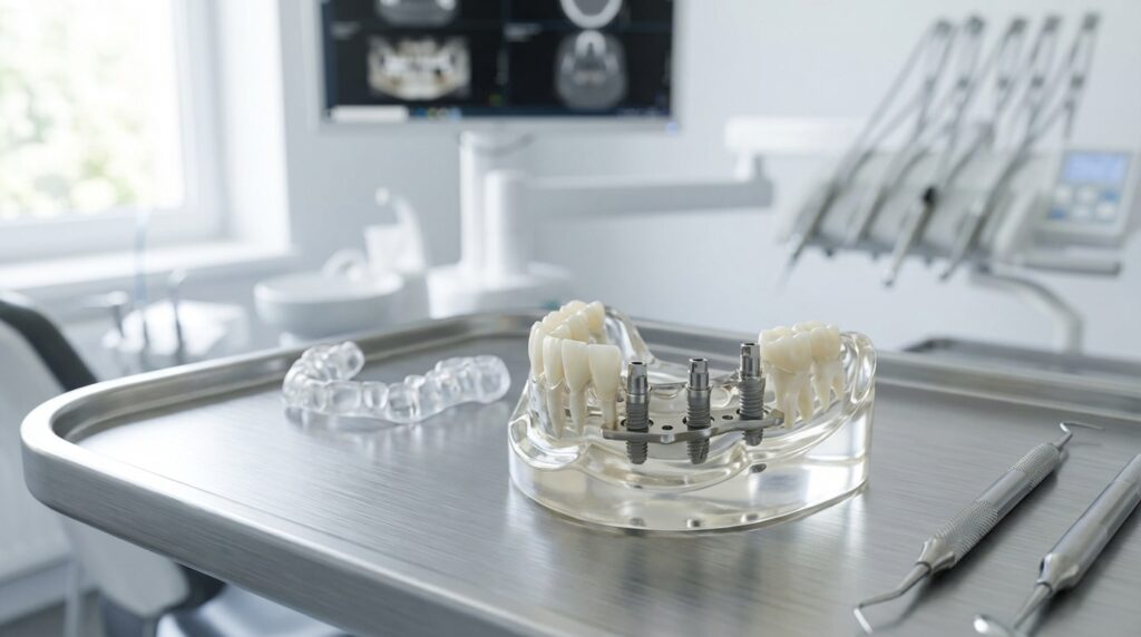 Implantes dentales transóseos